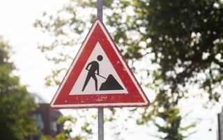 Afbeelding verkeersbord wegwerkzaamheden 