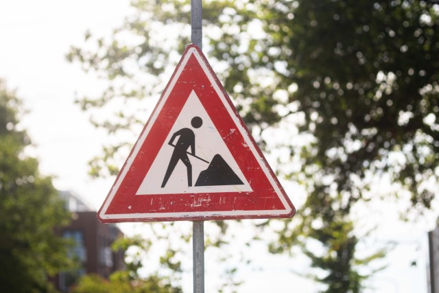 Afbeelding verkeersbord wegwerkzaamheden 